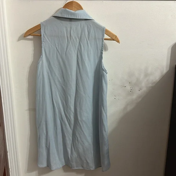 Double Layer Button Up Tank Top - Picture 2 of 2